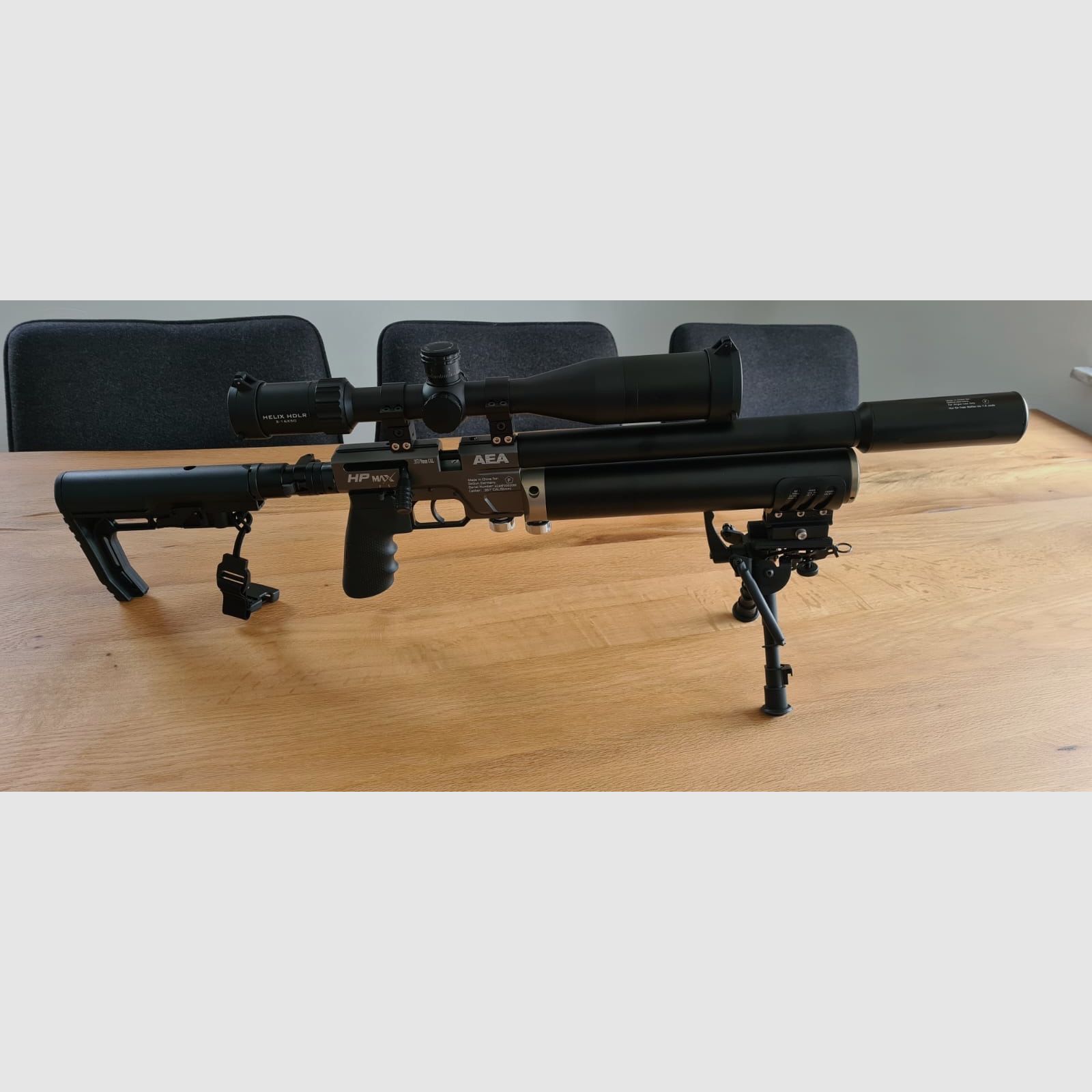 AEA HPMax MK1 9mm (.357) F-Version | HUGE premium complete set incl. Element Optics, compressor, FX Chrony and much more