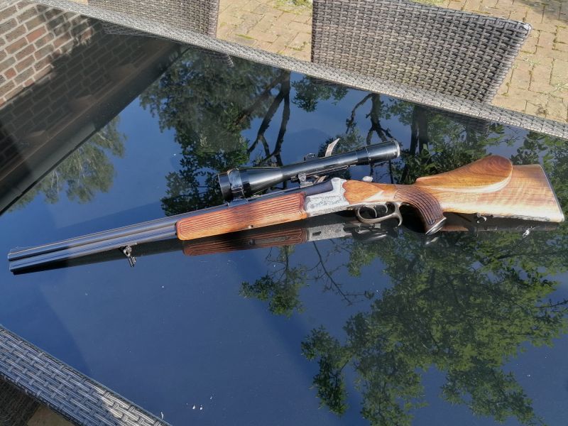 Bockbüchsflinte Gehmann Konstanz im Kaliber 6,5x57R - 16/70, mit Zeiss 2,5-10x52 Diavari, Abs.4