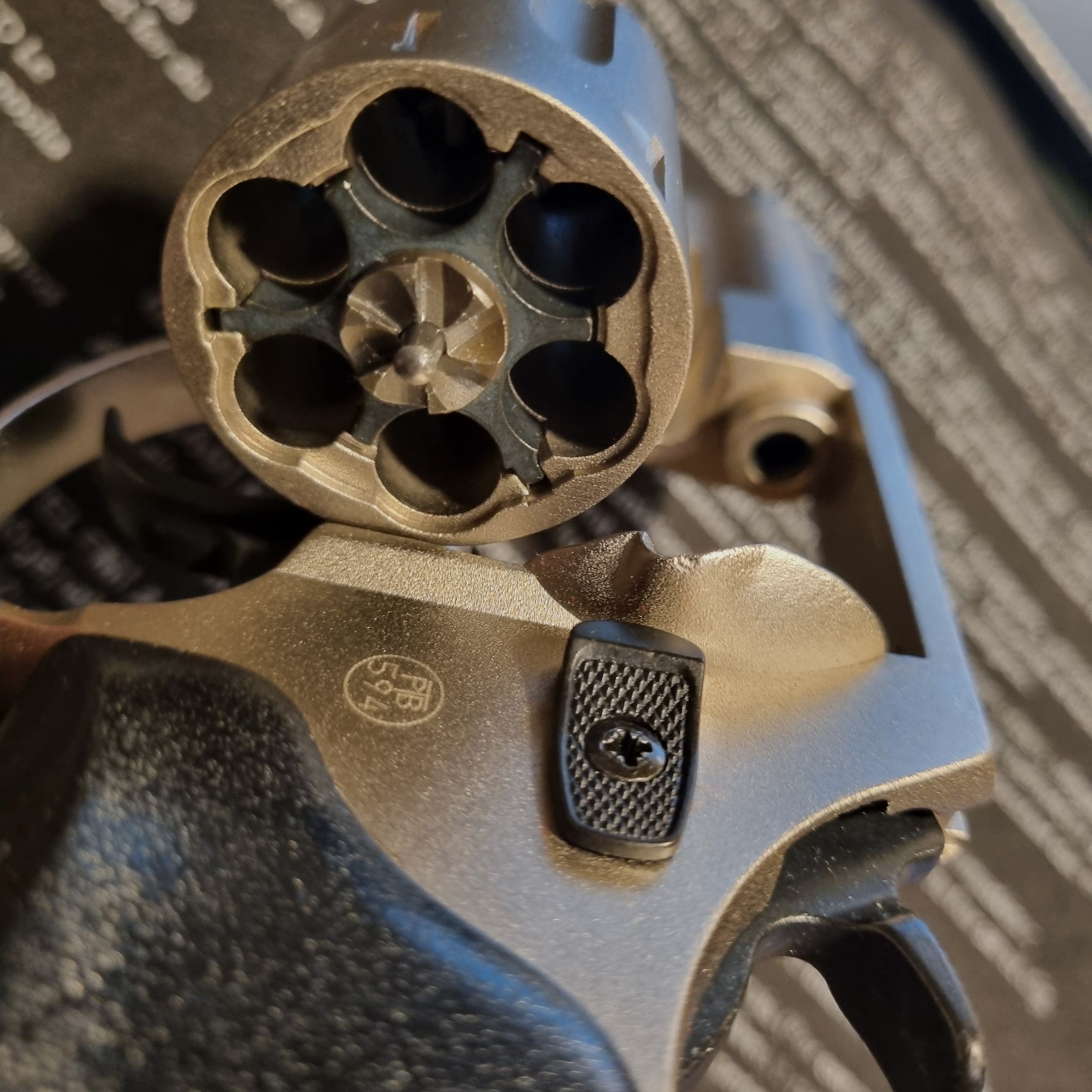 Röhm RG 89 N, nickelt, 9mm R Knall, 10 Schuss CS, 50 Schuss Knall, PTB 594 altes Modell