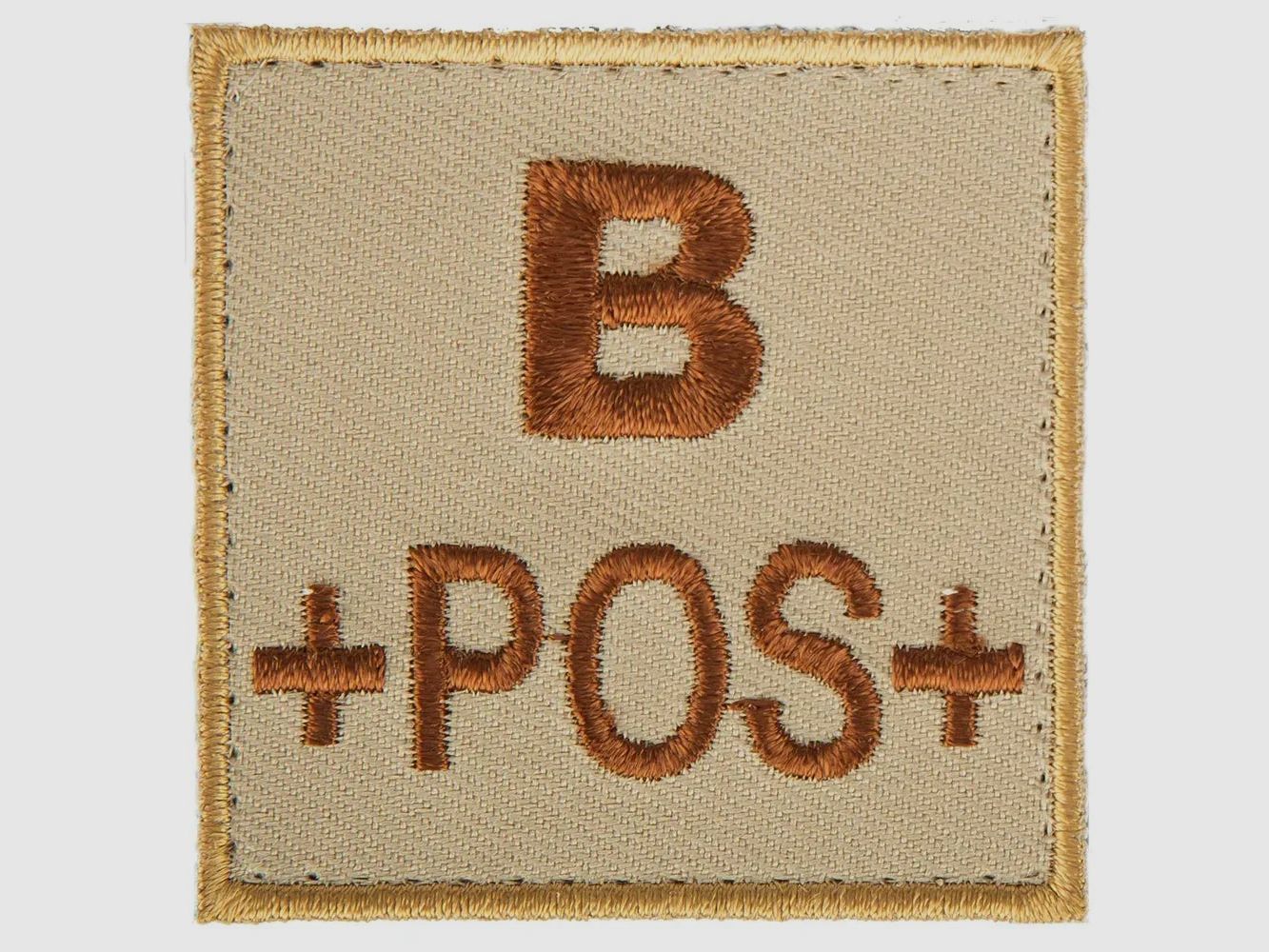 A10 Equipment A10 Equipment Blutgruppenpatch Blutgruppe B positiv sand