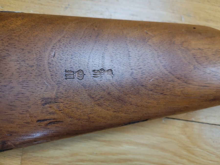 Prächtiges Infanteriegewehr Mauser 1871/84 – Vollständig einheitliche Seriennummer – Preußisches Arsenal Spandau – Bedeutende Zuteilung an das 1. Grenadierregiment der Garde Kaiser Alexander – neuer Lauf – Stück in TBE ++, Bild 4 von 34
