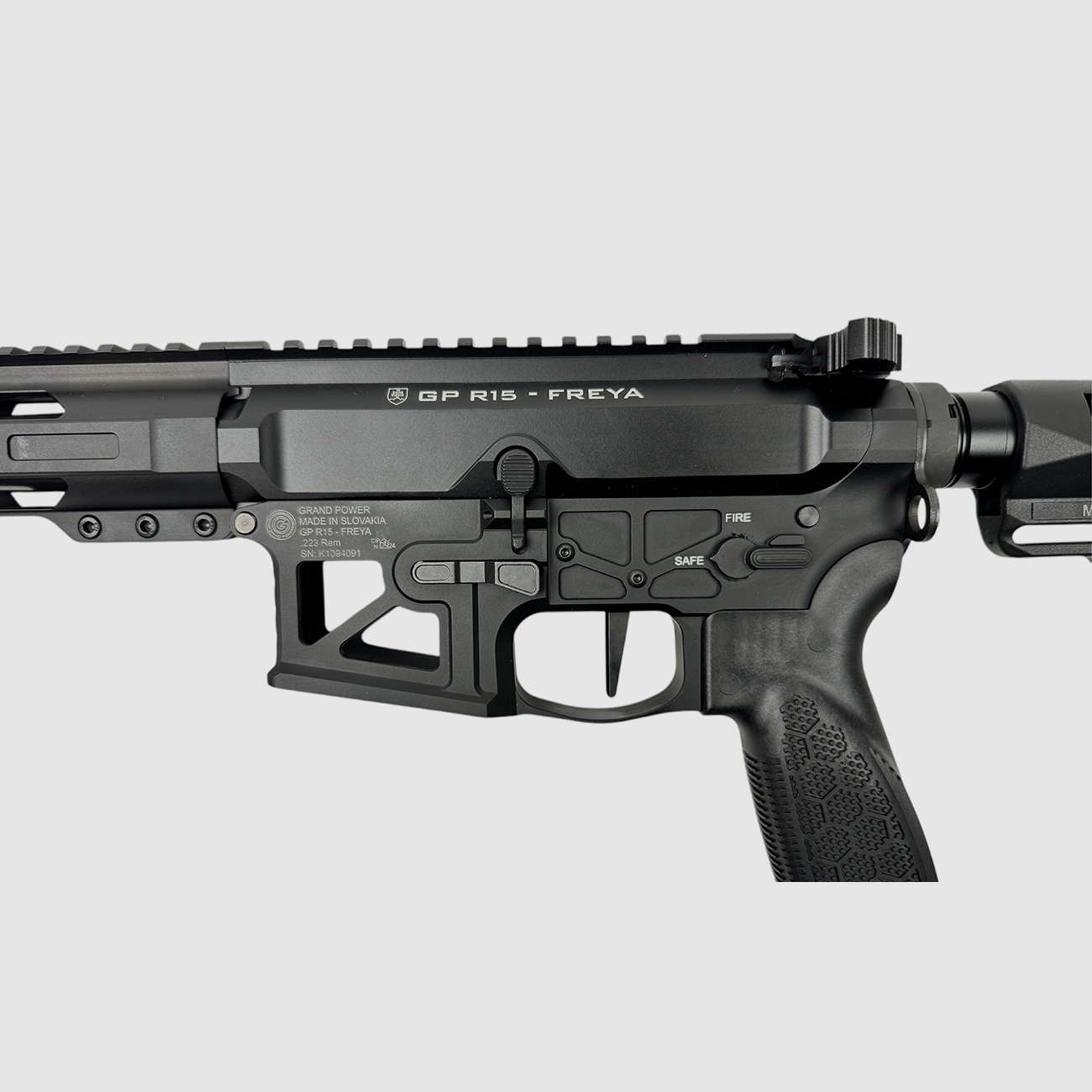 Grand Power GP R15 Freya 14,5'' nero cal. .223 Rem/5,56 Nato, immagine 3 di 3