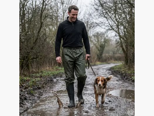 Pantalon de pluie LMA Tonnerre imperméable kaki foncé