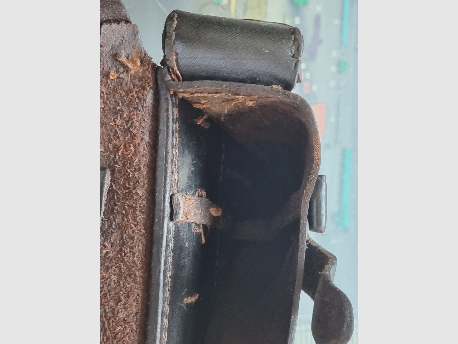 1915 DWM P08 Artillery Leather Holster by Steinmetz Breslau (B.A.X.) / Price is negotiable