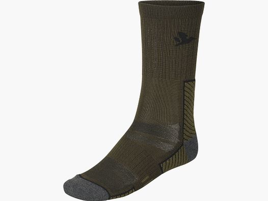 Seeland Socke Field Merino 2er Pack Pine Green/ Military Olive