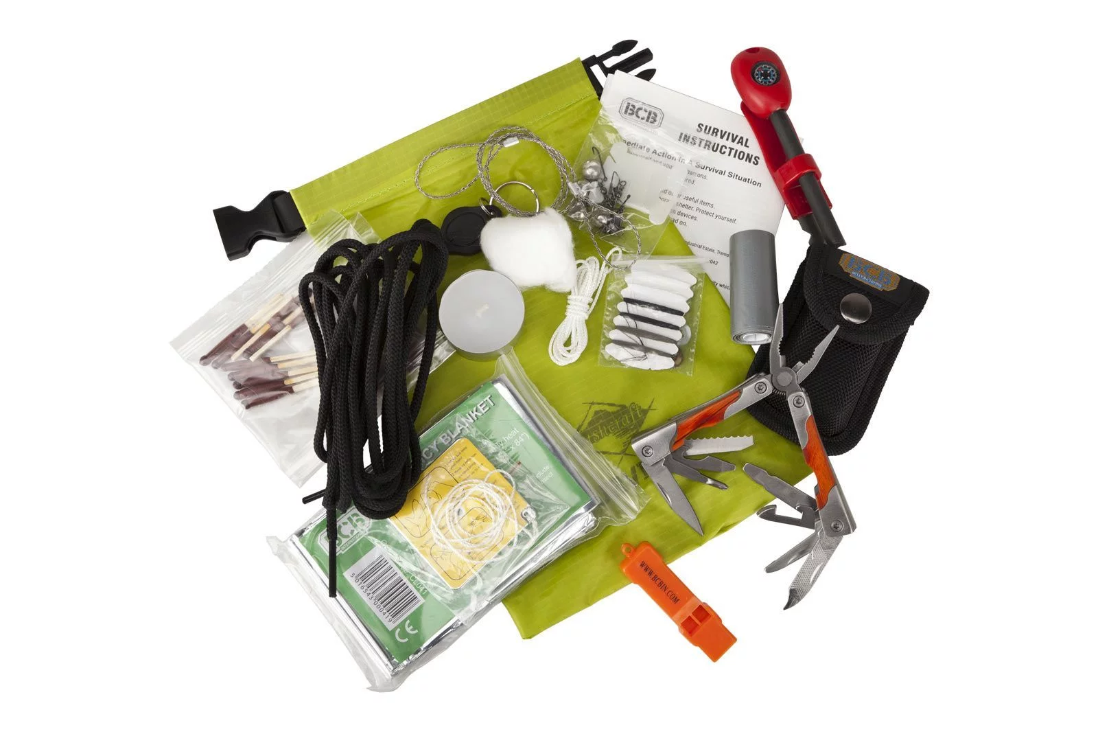BCB Survival Essential Kit CK701 kit di sopravvivenza da 17 pezzi (469478), immagine 2 di 4