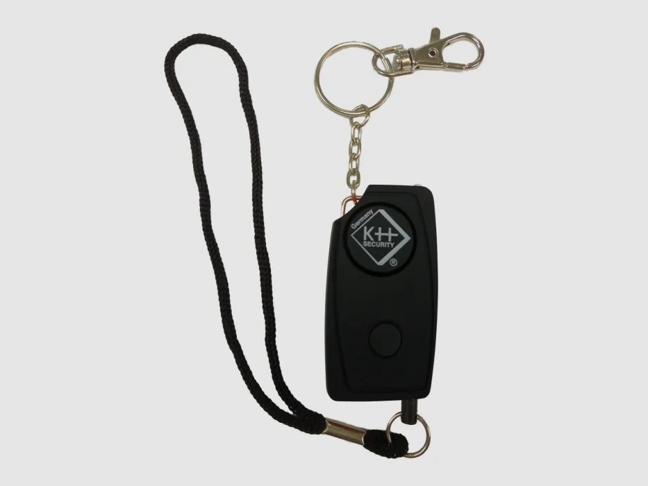 Personal protection alarm 24/7 soft touch black