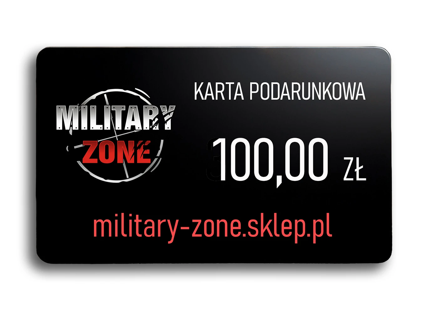 MILITARY ZONE Gift Card – 100 zł – exceptional gift for a man