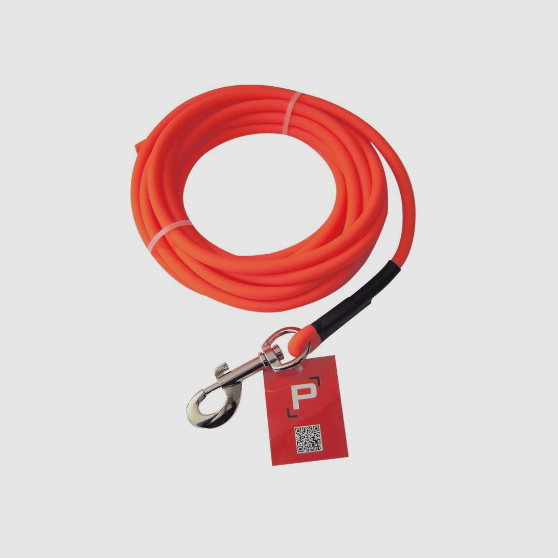 Correa tubular de PVC naranja fluorescente 5m
