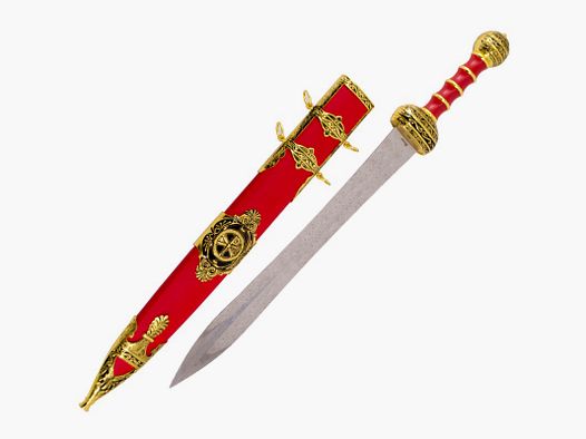 Gladius Maximus miecz czerwony w optyce damastowej