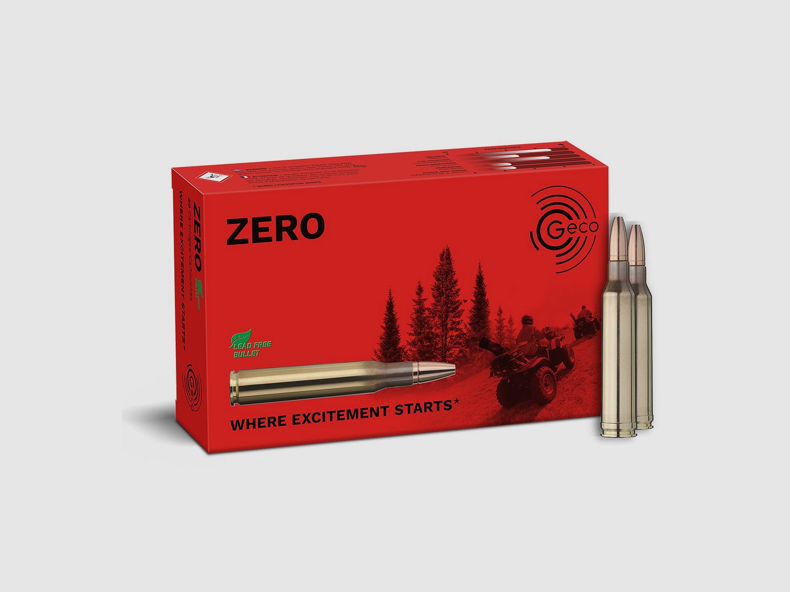 GECO 7mm Rem. Mag. ZERO 8,2g Bleifreie Büchsenpatronen