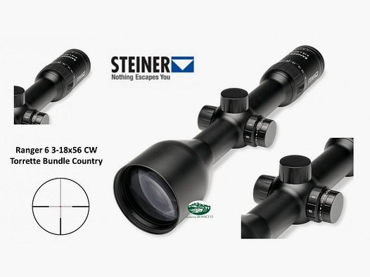 STEINER Ranger 6 3-18x56 CW Torrette Bundle Country