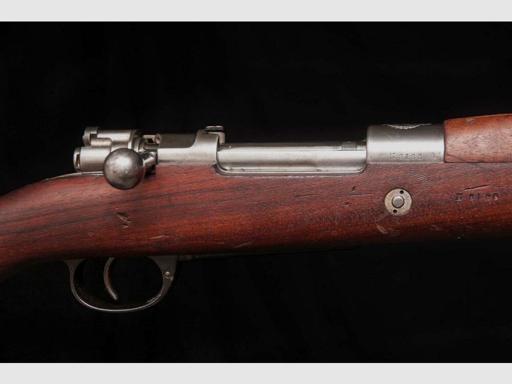 DWM Berlin Mauser 98 1909 Argentino matching numbers, matching number cleaning rod, image 3 of 9