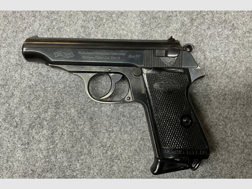 Walther PP from wartime production with acceptance stamp imperial eagle 7.65mm Browning