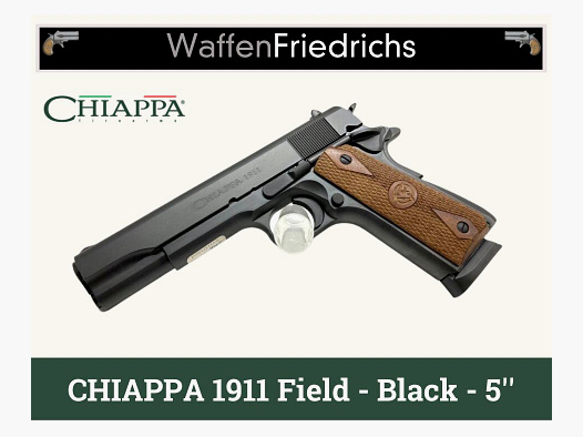 CHIAPPA	 1911 Field - Black - 5'' - Waffen Friedrichs