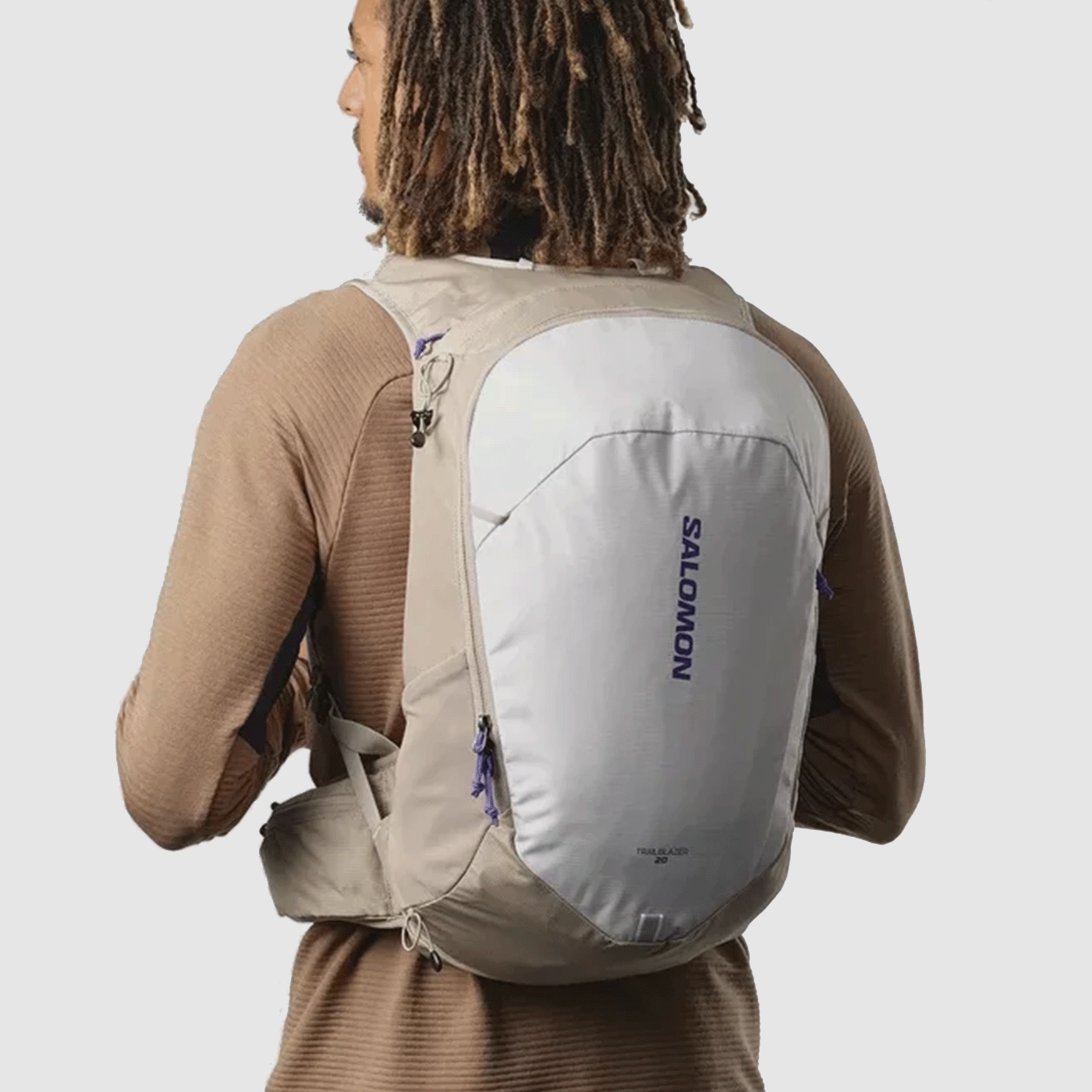Rucksack – SALOMON – TRAILBLAZER 20 VINTAGE Khaki / Glacier Gray, Bild 5 von 6