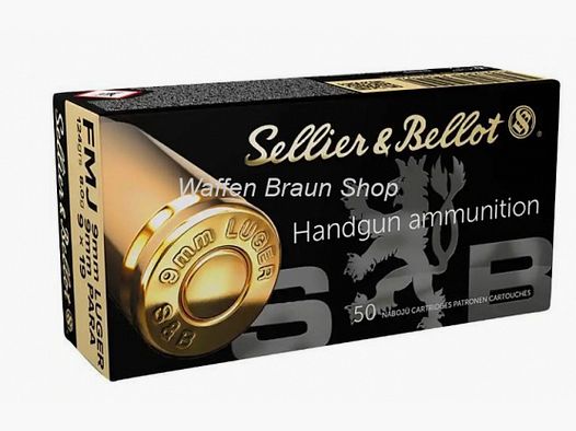 S+B 9mm Luger FMJ 124grs. 50St