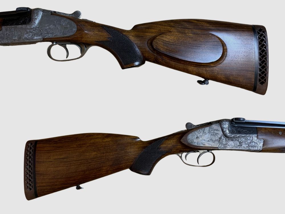 Double rifle Merkel 8x75RS with 2x Schmidt & Bender scopes