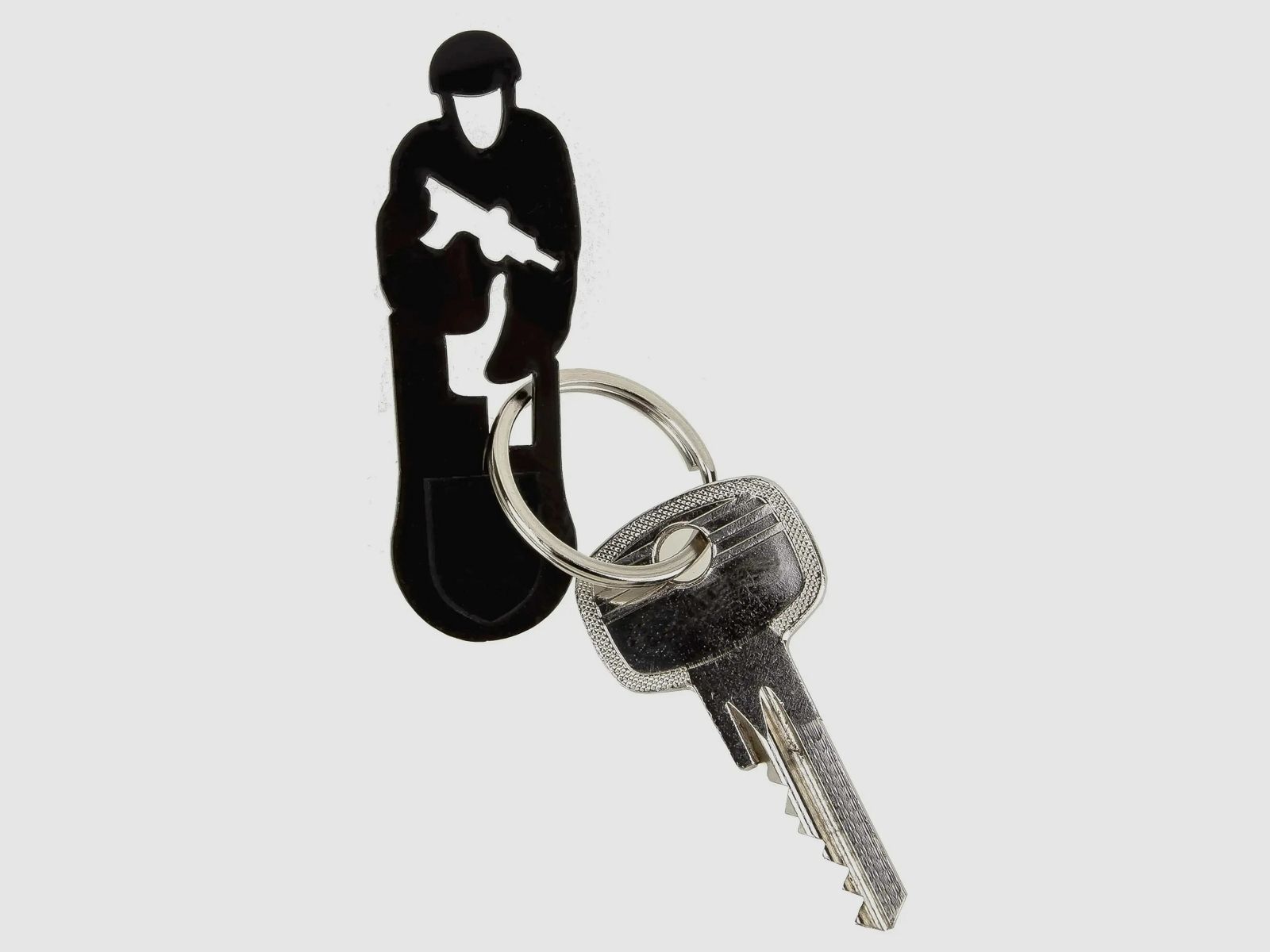 MD-Textil MD-Textil Schlüsselanhänger Einkaufwagentool Stürmender Schütze