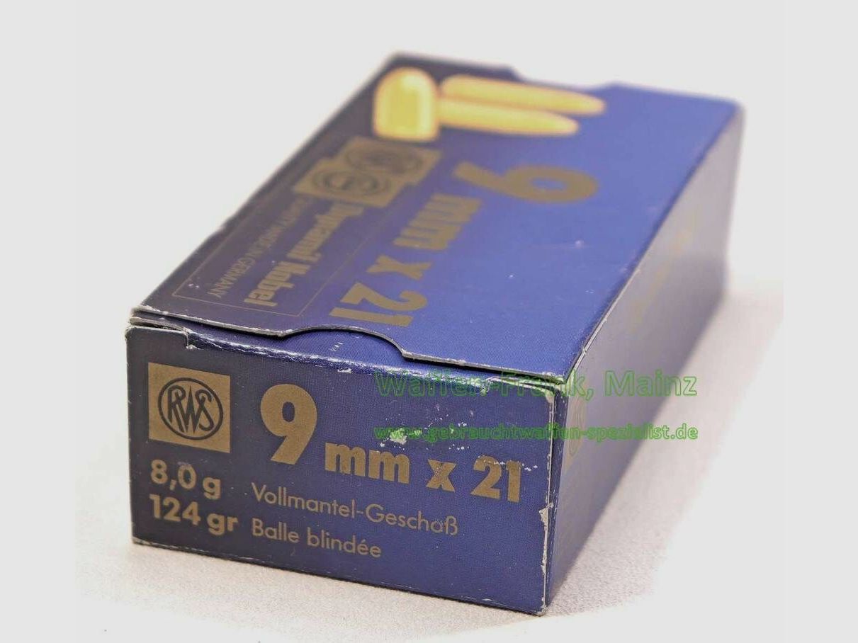 Dynamit Nobel pistol cartridges 9mmx21