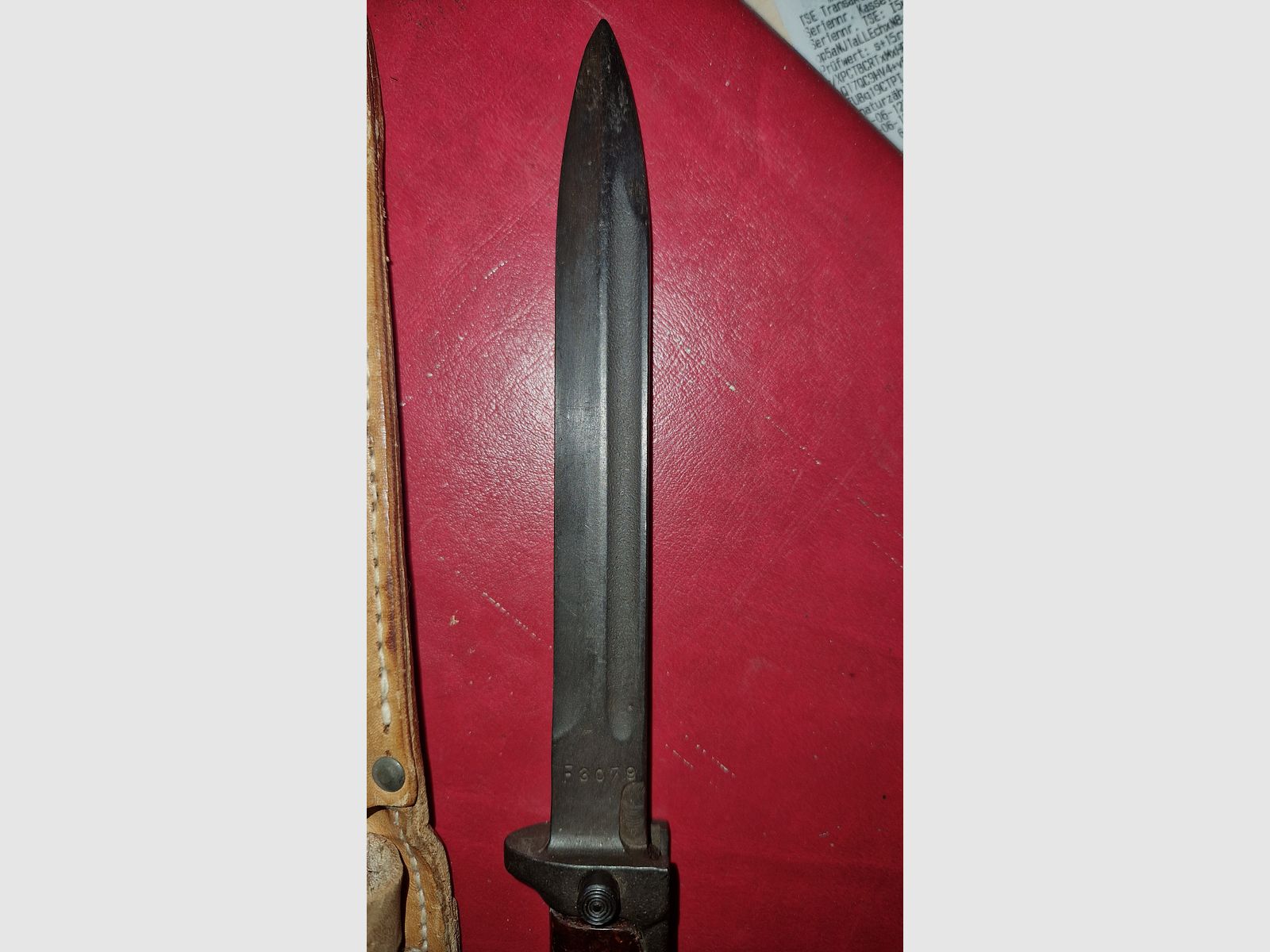 BAJONET TSCHECHISCH SAMOPAL BODAK RPD / VZ61 / VZ.58 / 1958 / MESSER / TOP TOESTAND / ------>! BESCHRIJVING LEZEN ! <------ 