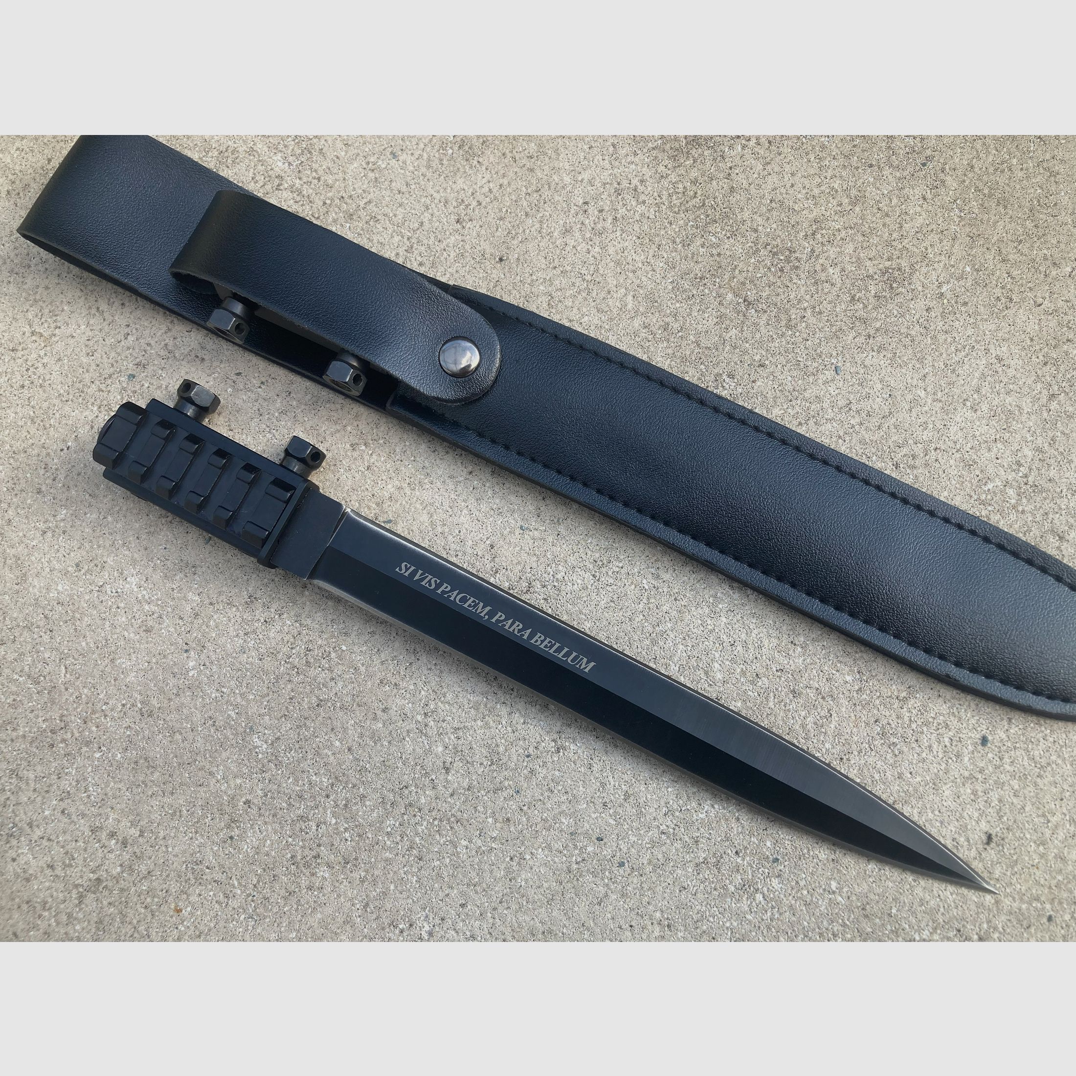 Universal Picatinny bayonet made of stainless steel, among others for Umarex HDR HDP HDB HDS, First Strike, Byrna, Tippmann TiPX Home Defence crossbow etc.