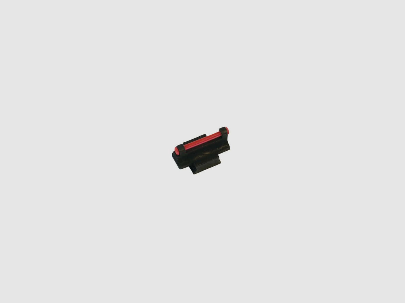 Quer-Visier mit Faseroptik Durchmesser 1,6 mm. Höhe 12 mm