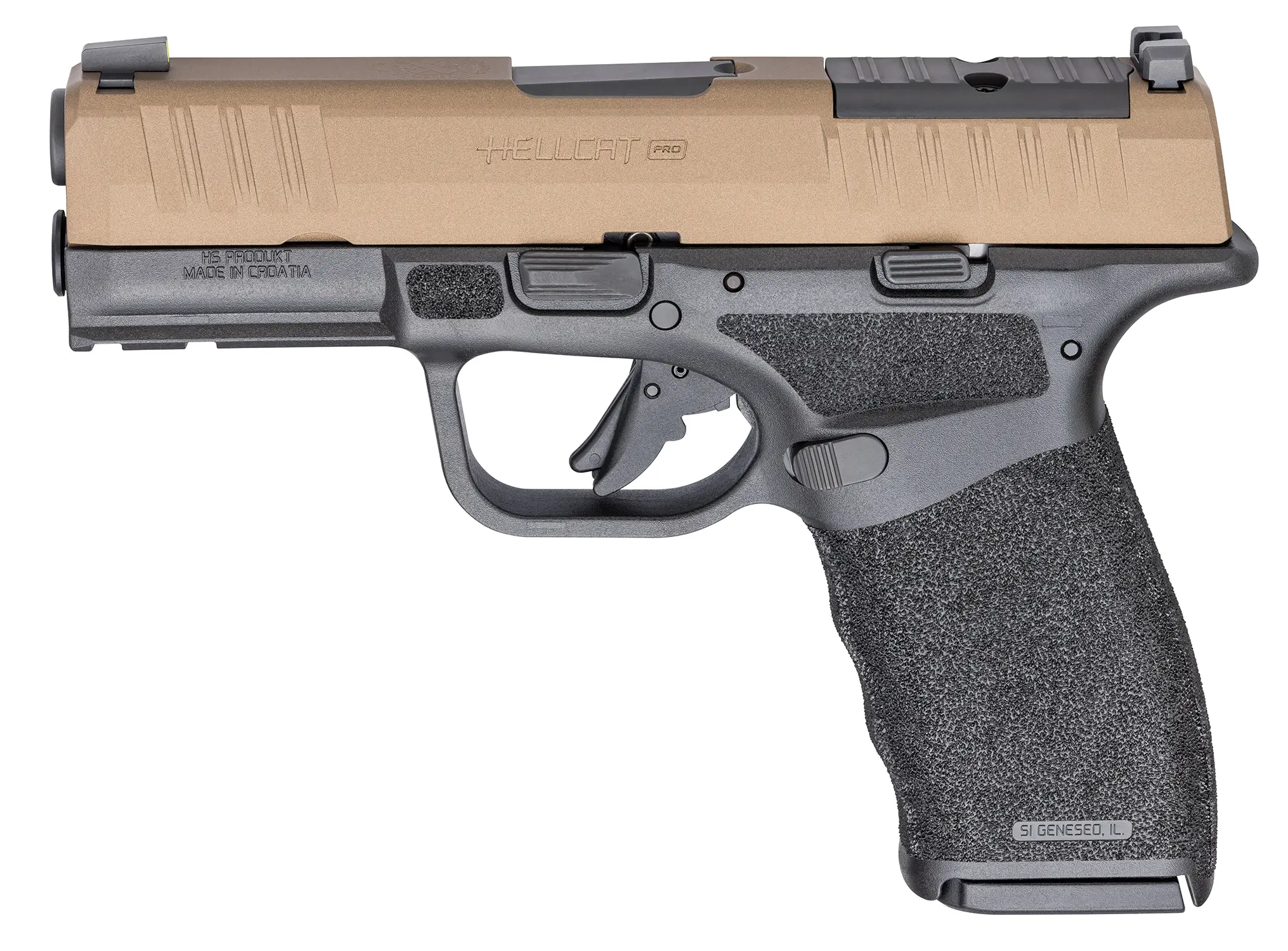 Springfield Hellcat Pro OSP Kal.9x19mm , Slide Burnt Bronze „Exclusive bei Lipsey“, Bild 4 von 11