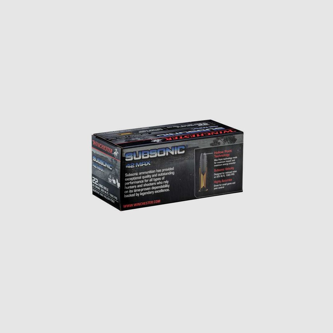 SUBSONIC - 42 GRAIN - 22 LR | WINCHESTER, Bild 2 von 3