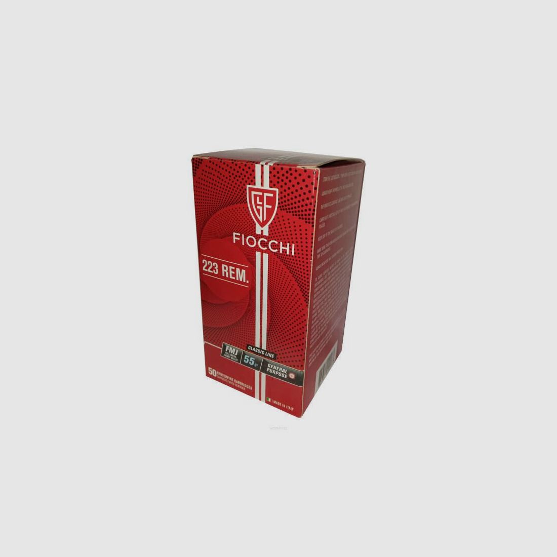 Fiocchi Büchsenmunition .223 Rem FMJ 55 grs/3,6 g, Bild 2 von 2