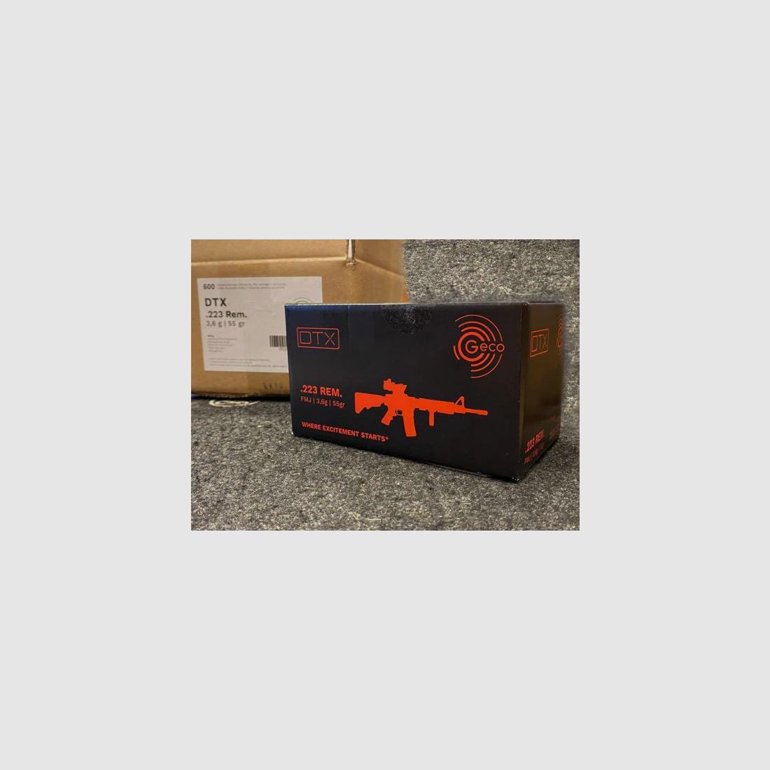 Geco .223 Rem 3,6g 55grs DTX 150 Schuß
