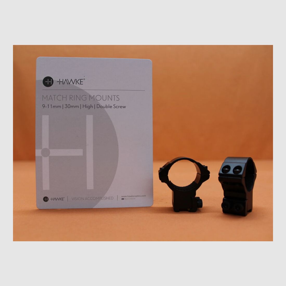 HAWKE HAWKE Montageringe Match 30mm high (22108) BH=17mm Alu schwarz matt für 9-11mm Prismenschiene