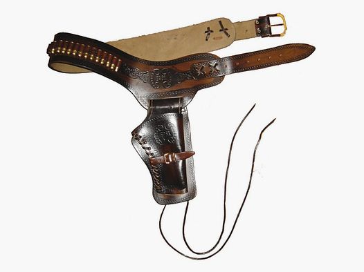Belt with a holster for Western revolver Belt 1 revolver