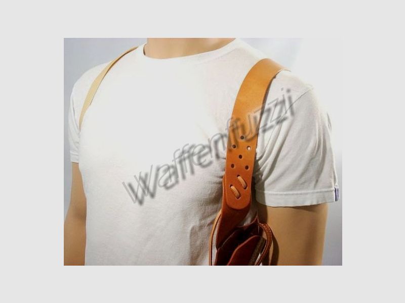 Schouderholster van echt leer voor Walther P99, afbeelding 3 van 7