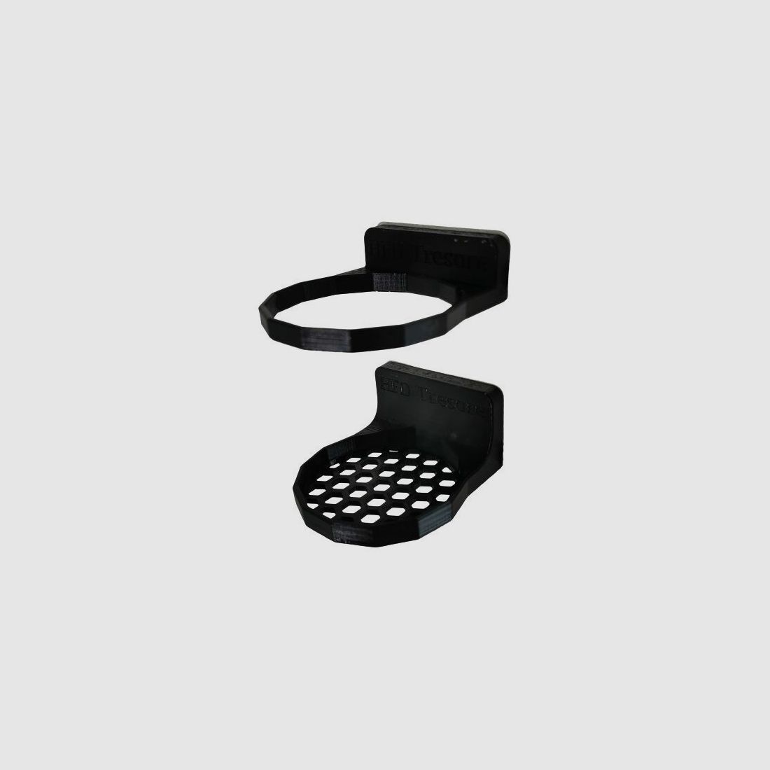 Gunshome uG magnet holder set for silencers, two-piece set for gun cabinet