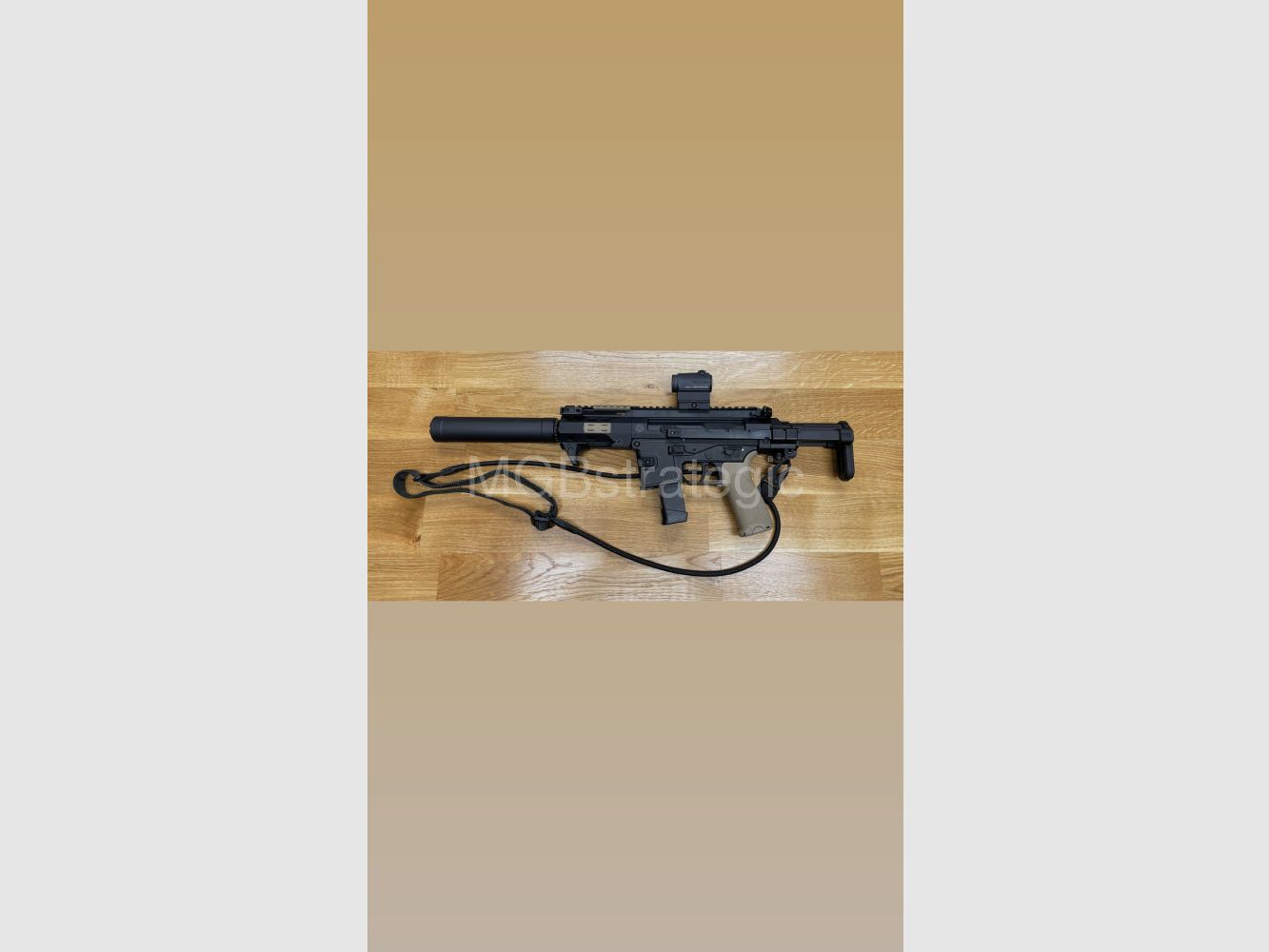 Acheron AG SMG E1 Tłumik Montaż Tri-Lug dla H&K SP5 MKE T94 B&T APC9 SPC9 GHM9 lub innych broni z mocowaniem 3-lug