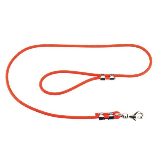 Laisse Biothane Orange Tubulaire Pour Chiens Helen Baud, image 1 sur 2