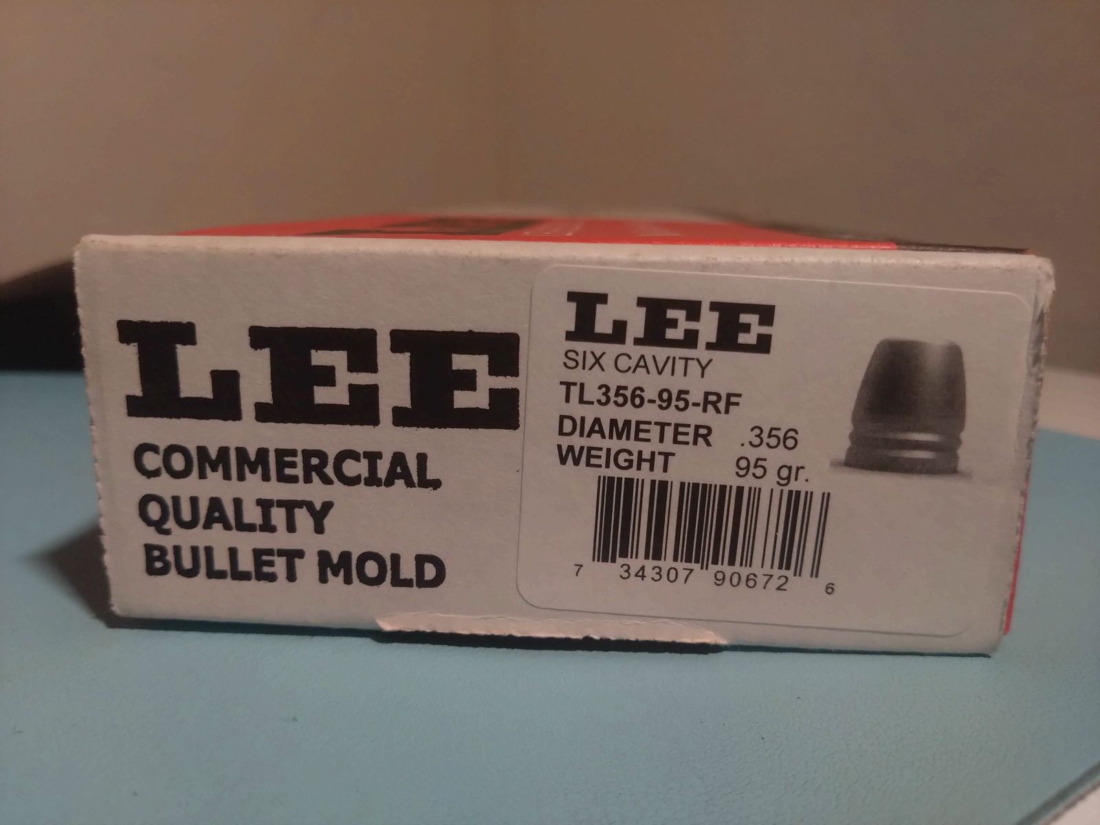 LEE 6-fach Kokille für Kurzwaffen Kaliber 9 mm - NEU -.356/95gr AX-906