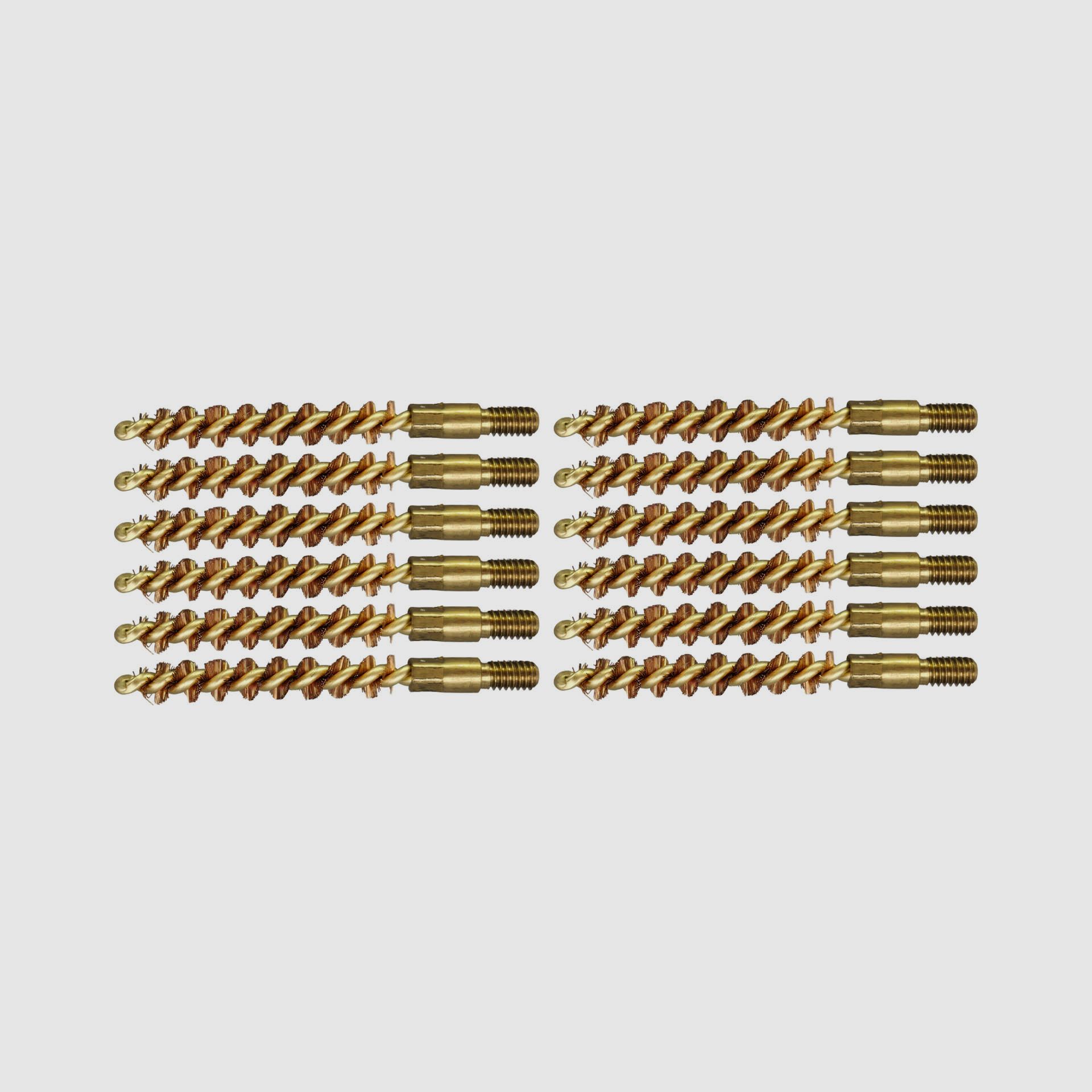 12 bronze cleaning brushes .22lr/5.6mm-RF handguns