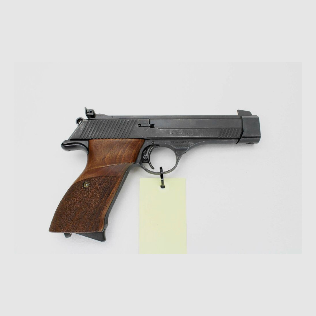 Pistole Erma ESP 85A Kal. .22lfB mit 2tem Magazin, Gewicht, Anschussbild .22lr