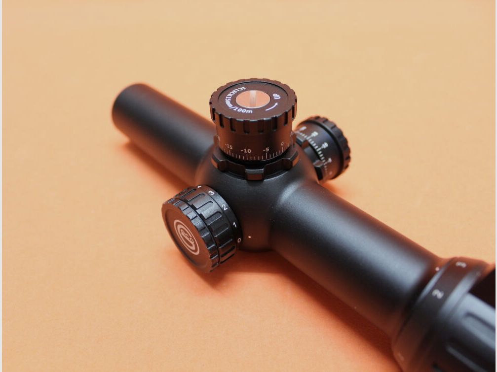 GECO Geco lunette de tir 1-6x24 IR TT Tactical, réticule lumineux GCDT (2.BE) Circle-Dot pour IPSC/ Dynamic etc.