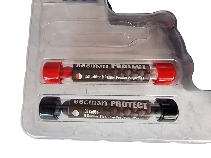 2x Pistola para bolas de goma y pimienta BEEMAN Protect BP50 Combo cal. .50, 8 disparos CO2-12g (BP50C), imagen 79 de 84