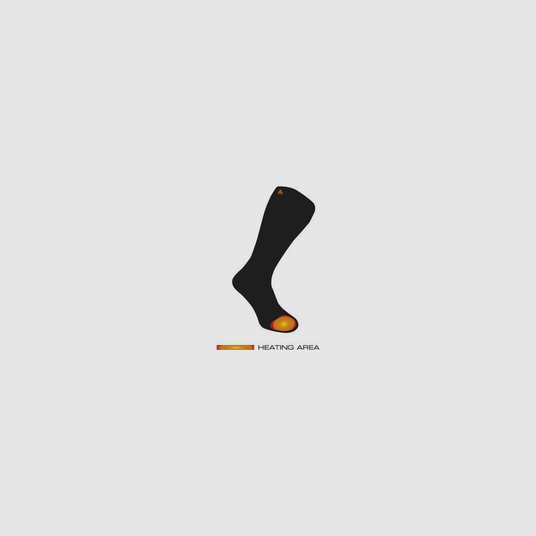 Alpenheat Beheizte Socken mit Fernbedinung Schwarz/Orange
