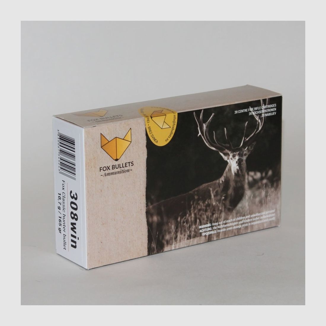 Fox Bullets Classic Hunter .308 Win. 165GR / 10,7g sans plomb 20 cartouches, image 1 sur 2