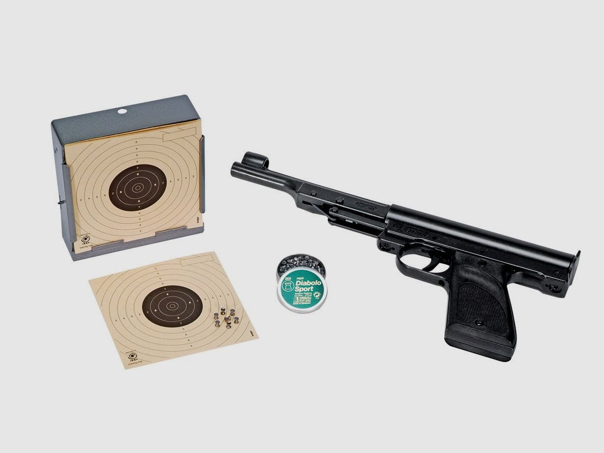 Record Luftpistole LP2 Kal. 4,5 mm Set
