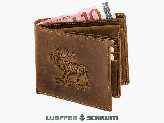 AKAH Geldbörse Hirsch Querformat