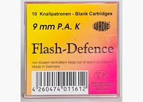 Cartuchos de fogos de artifício Flash Defence 9 mm P.A.K. para pistolas 10 disparos