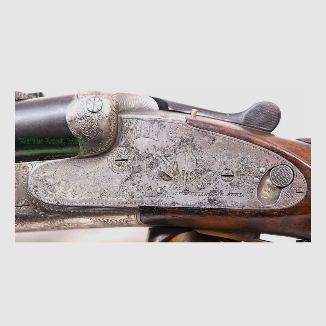 Sauer y Sohn/Suhl taladro de cerrojo lateral de antes de la guerra