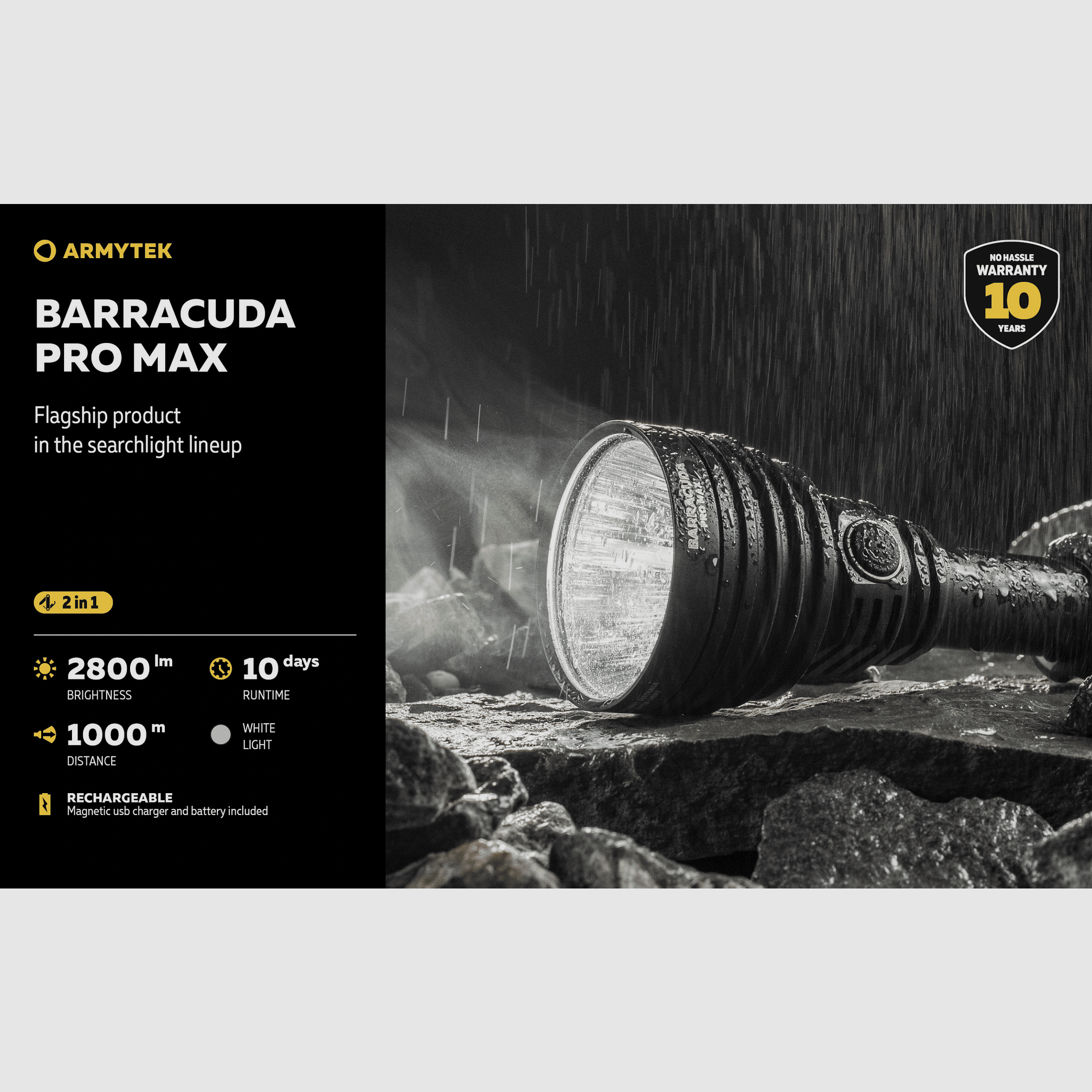 Armytek Barracuda Pro Max 2800 Lumen, immagine 2 di 5