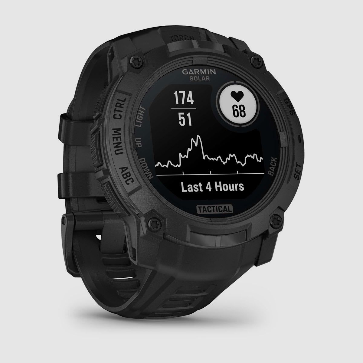 Garmin Instinct 3 Solar Tactical Edition 50 mm negro, imagen 3 de 8